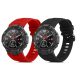 Σετ ιμάντων 2 kwmobile για Huami T-Rex/T-Rex Pro, Silicone, Black/Red, 58460.05