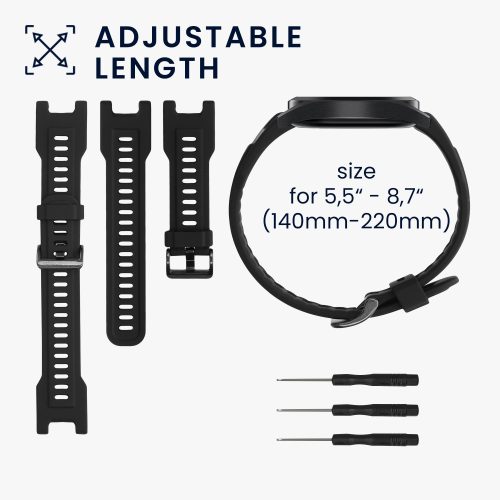 Σετ ιμάντων 2 kwmobile για Huami T-Rex/T-Rex Pro, Silicone, Black/Red, 58460.05