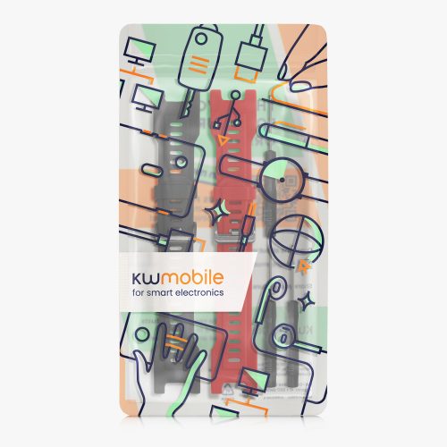 Σετ ιμάντων 2 kwmobile για Huami T-Rex/T-Rex Pro, Silicone, Black/Red, 58460.05