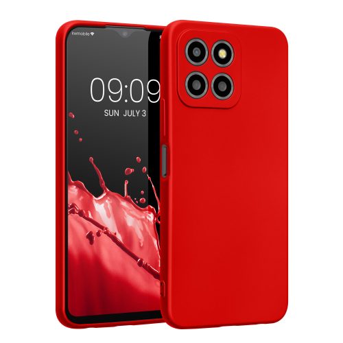 Θήκη Kwmobile για Honor X8 5G/X6/70 Lite, κόκκινο, σιλικόνη, 59880.36