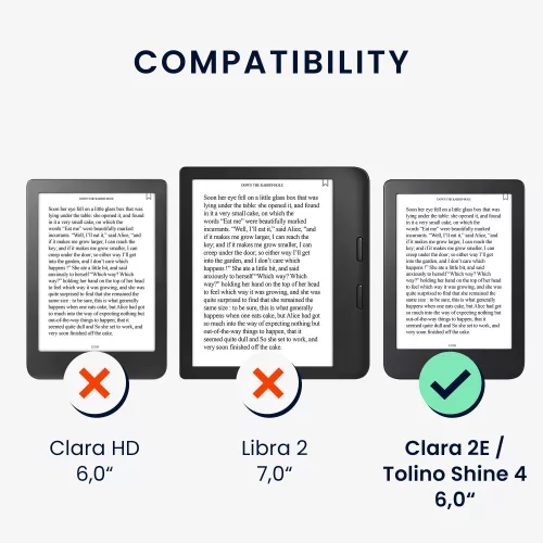 Θήκη kwmobile για Kobo Clara 2E, Οικολογικό δέρμα, Πολύχρωμο, 60056.26