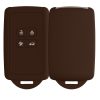 Θήκη κλειδιού αυτοκινήτου Kwmobile για Renault/Dacia 4 κουμπιά, Keyless Go, Μαύρο, Σιλικόνη, 48035.247