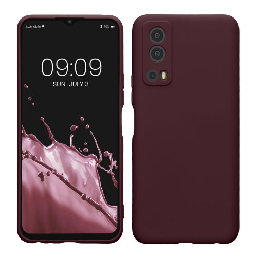 Θήκη kwmobile για Vivo Y72 5G/Y52 5G, σιλικόνη, σκούρο καφέ, 59095.187