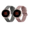 Σετ 2 ιμάντες Kwmobile για Garmin Venu 2S, Ροζ/Γκρι, Σιλικόνη, 55152.02