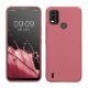 Θήκη Kwmobile για Nokia C21 Plus, Σκούρο Ροζ, Σιλικόνη, 61460.167