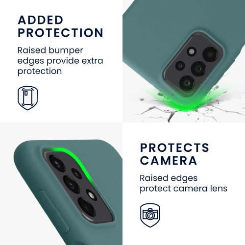 Θήκη Kwmobile για Samsung Galaxy A23/Galaxy A23 5G, Μπλε, Σιλικόνη, 57804.207