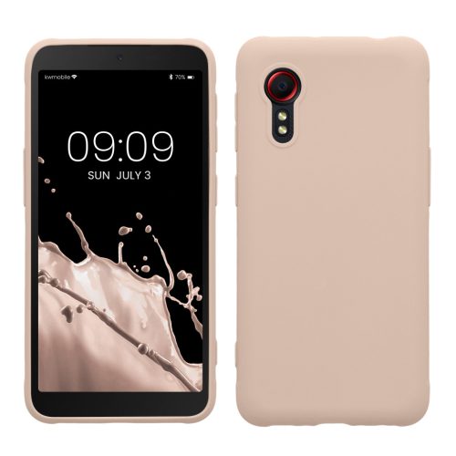 Θήκη Kwmobile για Samsung Galaxy Xcover 5, Κρεμ, Σιλικόνη, 54536.225