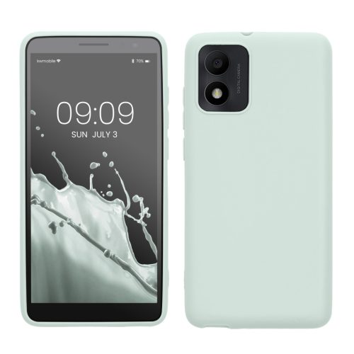Θήκη Kwmobile για Alcatel 1B (2022), Ανοιχτό Πράσινο, Σιλικόνη, 61461.2