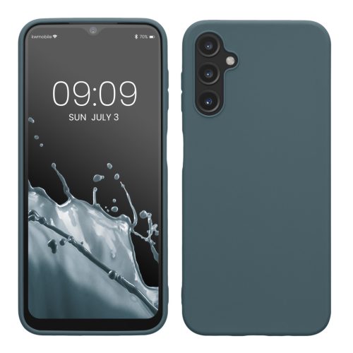 Θήκη Kwmobile για Samsung Galaxy A14 5G, Σκούρο πράσινο, Σιλικόνη, 61462.202