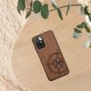 Θήκη Kwmobile για Xiaomi Redmi 10, Καφέ/Μαύρο, Ξύλο/Σιλικόνη, 56794.03
