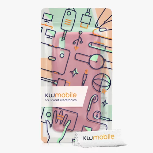 Θήκη Kwmobile για Huawei P20, Ροζ, Σιλικόνη, 44212.167