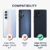 Θήκη Kwmobile με κορδόνι για Motorola Edge 40 Pro/Edge Plus (2023), μαύρη, σιλικόνη, 61504.01