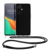 Θήκη Kwmobile με κορδόνι για OnePlus Nord N30/Nord CE 3 Lite, Διαφανής/Μαύρη, Σιλικόνη, 61495.01