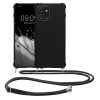 Θήκη Kwmobile με κορδόνι για Motorola ThinkPhone, μαύρη, σιλικόνη, 61498.01