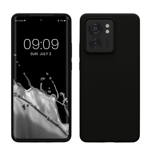 Θήκη Kwmobile για Motorola Edge 40, Μαύρη, Σιλικόνη, 61511.01