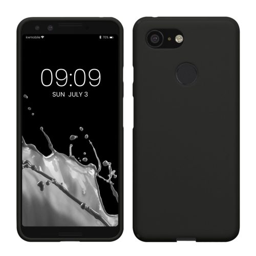 Θήκη Kwmobile για Google Pixel 3, Μαύρη, Σιλικόνη, 45967.01