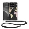 Θήκη Kwmobile με κορδόνι για Honor X8a, πολύχρωμη, σιλικόνη, 60943.03