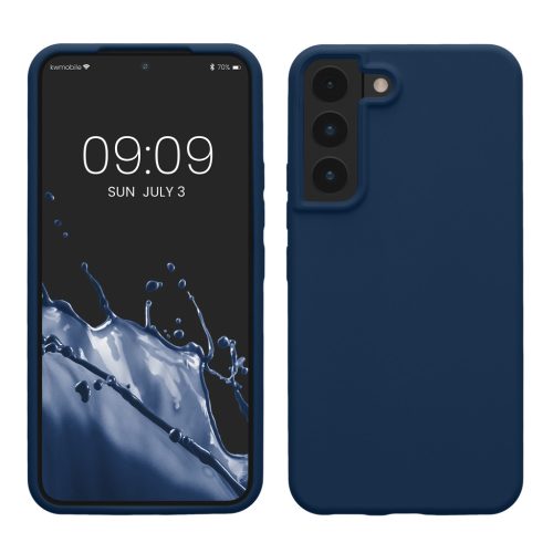 Θήκη Kwmobile για Samsung Galaxy S22, Μπλε, Σιλικόνη, 56756.116