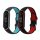 Σετ 2 ιμάντες Kwmobile για Xiaomi Mi Smart Band 6/Mi Band 6/Band 5, Blue/Red, Silicone, 59792.06
