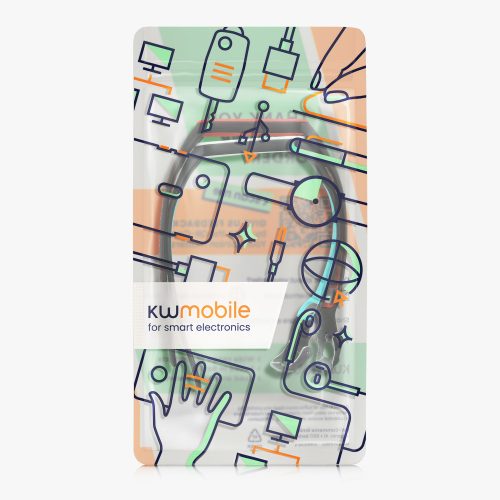 Σετ 2 ιμάντες Kwmobile για Xiaomi Mi Smart Band 6/Mi Band 6/Band 5, Blue/Red, Silicone, 59792.06