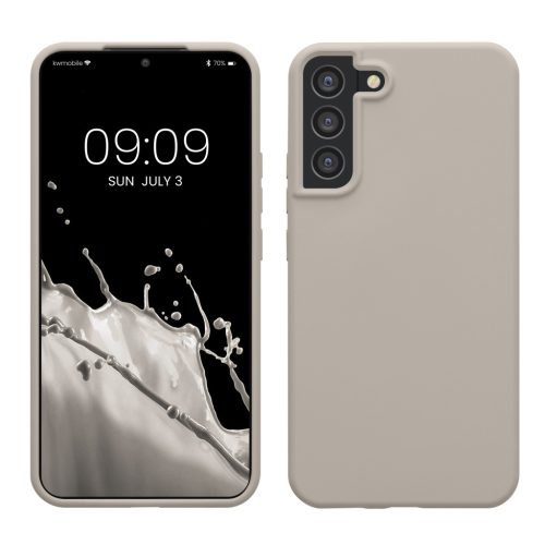 Θήκη Kwmobile για Samsung Galaxy S22 Plus, ανοιχτό γκρι, σιλικόνη, 56761.96