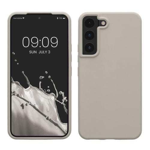 Θήκη Kwmobile για Samsung Galaxy S22, ανοιχτό γκρι, σιλικόνη, 56756.96