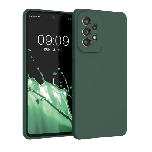 Θήκη Kwmobile για Samsung Galaxy A53 5G, Πράσινη, Σιλικόνη, 57835.166