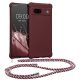 Θήκη Kwmobile με κορδόνι για Google Pixel 7a, Μωβ, Σιλικόνη, 61600.187