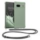 Θήκη Kwmobile με κορδόνι για Google Pixel 7a, ανοιχτό πράσινο, σιλικόνη, 61600.172