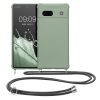 Θήκη Kwmobile με κορδόνι για Google Pixel 7a, ανοιχτό πράσινο, σιλικόνη, 61600.172