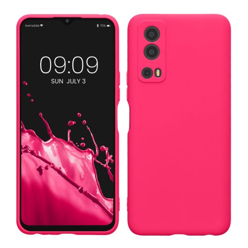 Θήκη Kwmobile για Vivo Y72 5G/Y52 5G, Ροζ, Σιλικόνη, 59095.77