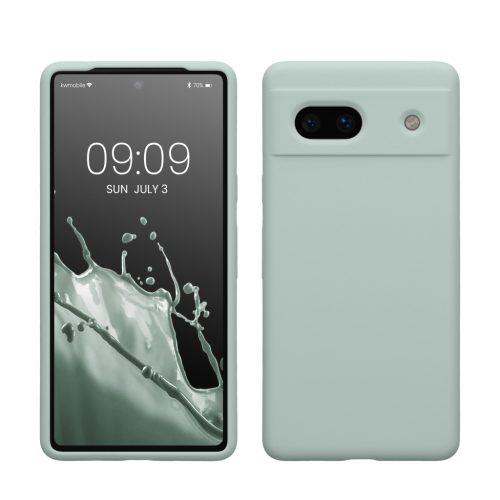 Θήκη Kwmobile για Google Pixel 7a, ανοιχτό πράσινο, σιλικόνη, 61597.2