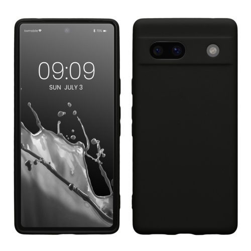 Θήκη Kwmobile για Google Pixel 7a, Μαύρη, Σιλικόνη, 61598.47