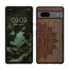 Θήκη Kwmobile για Google Pixel 7a, Καφέ, Ξύλο/Σιλικόνη, 61603.01