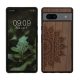 Θήκη Kwmobile για Google Pixel 7a, Καφέ, Ξύλο/Σιλικόνη, 61603.01