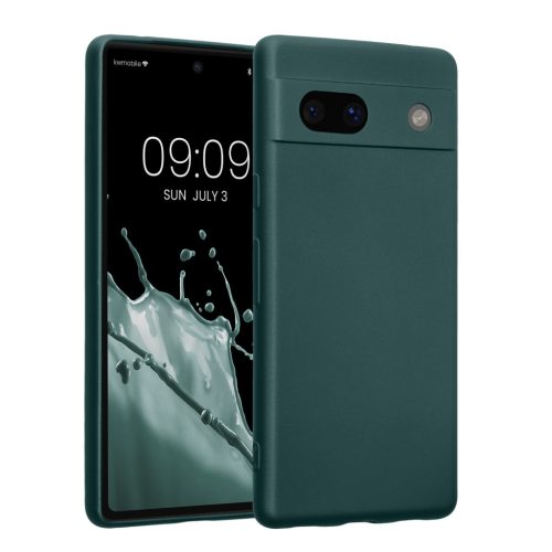 Θήκη Kwmobile για Google Pixel 7a, Πράσινη, Σιλικόνη, 61599.14