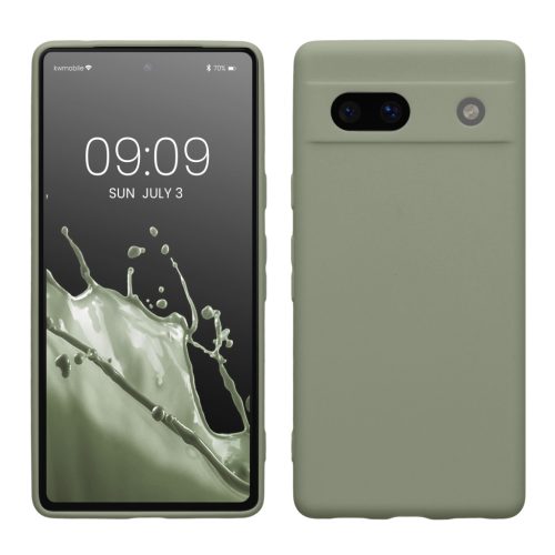 Θήκη Kwmobile για Google Pixel 7a, ανοιχτό πράσινο, σιλικόνη, 61598.172