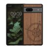 Θήκη Kwmobile για Google Pixel 7a, Καφέ, Ξύλο/Σιλικόνη, 61603.02