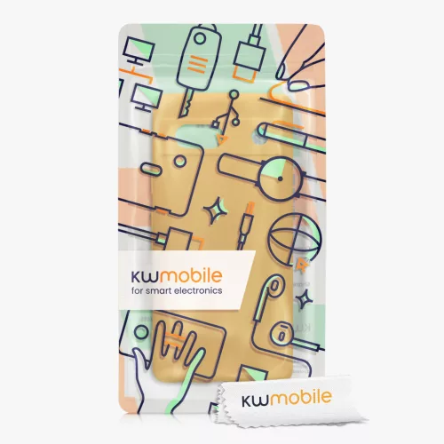 Θήκη Kwmobile για Google Pixel 7a, Πορτοκαλί, Σιλικόνη, 61598.191