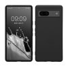 Θήκη Kwmobile για Google Pixel 7a, μαύρη, σιλικόνη, 61614.01