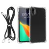 Θήκη Kwmobile με αποσπώμενο κορδόνι για Apple iPhone XR, Διαφανής/Μαύρη, Πολυανθρακικό, 61618.01