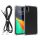 Θήκη Kwmobile με αποσπώμενο κορδόνι για Apple iPhone XR, Διαφανής/Μαύρη, Πολυανθρακικό, 61618.01