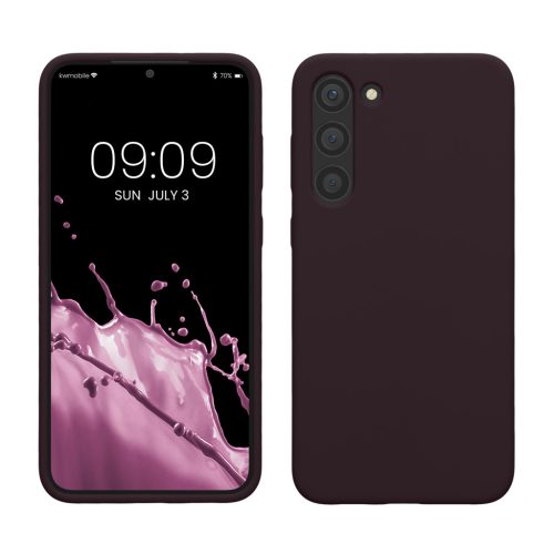 Θήκη Kwmobile για Samsung Galaxy S23 Plus, Σκούρο Μωβ, Σιλικόνη, 60274.114