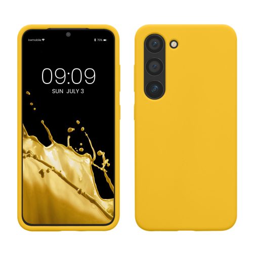 Θήκη Kwmobile για Samsung Galaxy S23, Κίτρινη, Σιλικόνη, 60273.165
