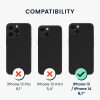 Θήκη Kwmobile με αποσπώμενο κορδόνι για Apple iPhone 14/iPhone 13, Διαφανής/Μαύρη, Πολυανθρακικό, 61620.01