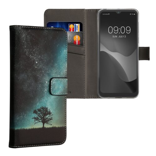 Θήκη Kwmobile για Motorola Moto E13, Πολύχρωμη, Οικολογικό δέρμα/Σιλικόνη, 61627.01