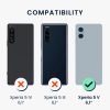 Θήκη Kwmobile για Sony Xperia 5 V, Μαύρη, Σιλικόνη, 61522.01