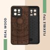 Θήκη Kwmobile για Xiaomi 13 5G, Καφέ, Ξύλο/Σιλικόνη, 60695.02