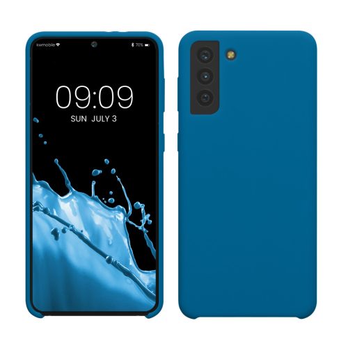 Θήκη Kwmobile για Samsung Galaxy S21 Plus, Μπλε, Σιλικόνη, 54066.228