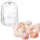 Difuzor Navaris cu cristale de sare roz, aromaterapie, 11.3x8.4x8.4 cm, roz/transparent, sticla